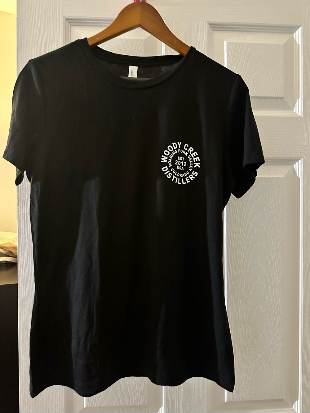 Woody Creek Distillers Black Logo Tee